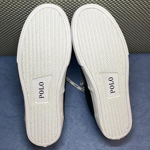 Polo Ralph Lauren Men’s Thorton 01087 Laceup Canvas Shoes Green Size 10D New - Picture 12 of 16